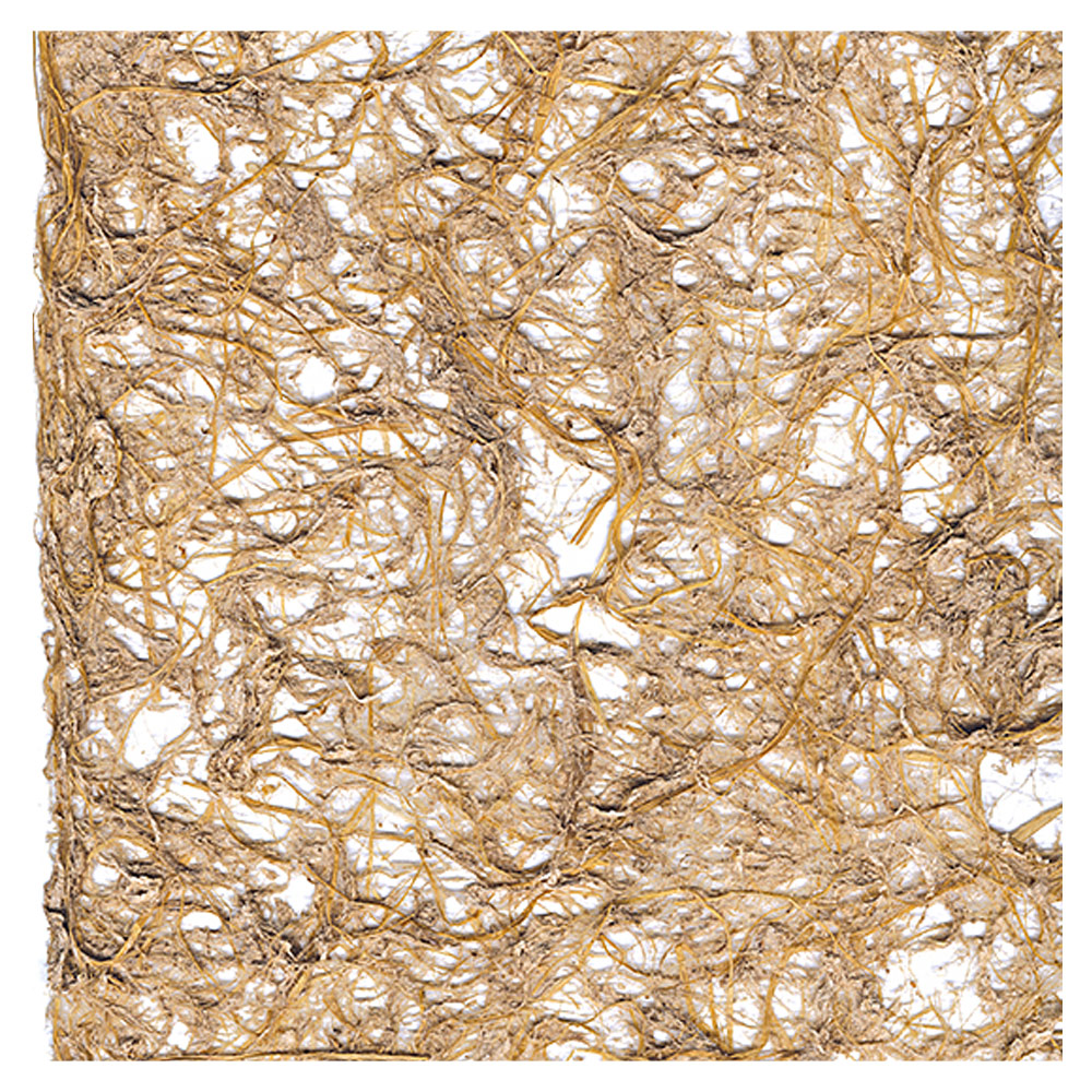 Black Ink Mulberry & Banana Lace Paper 22"x30" Natural