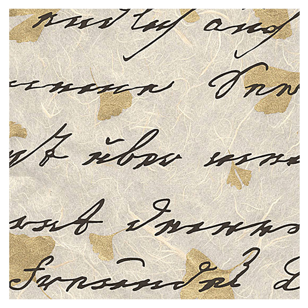 Black Ink Euroscript Mulberry Paper 25"x37" Cream