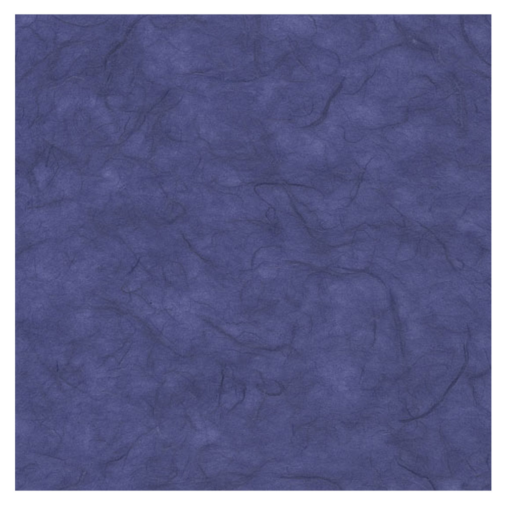 Black Ink Unryu Mulberry Paper 25"x37" Royal Blue