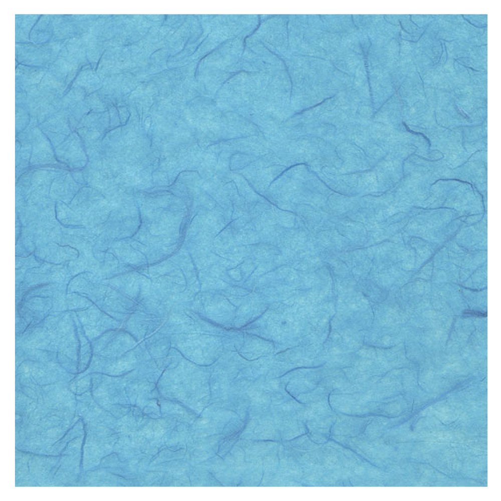 Black Ink Unryu Mulberry Paper 25"x37" Turquoise