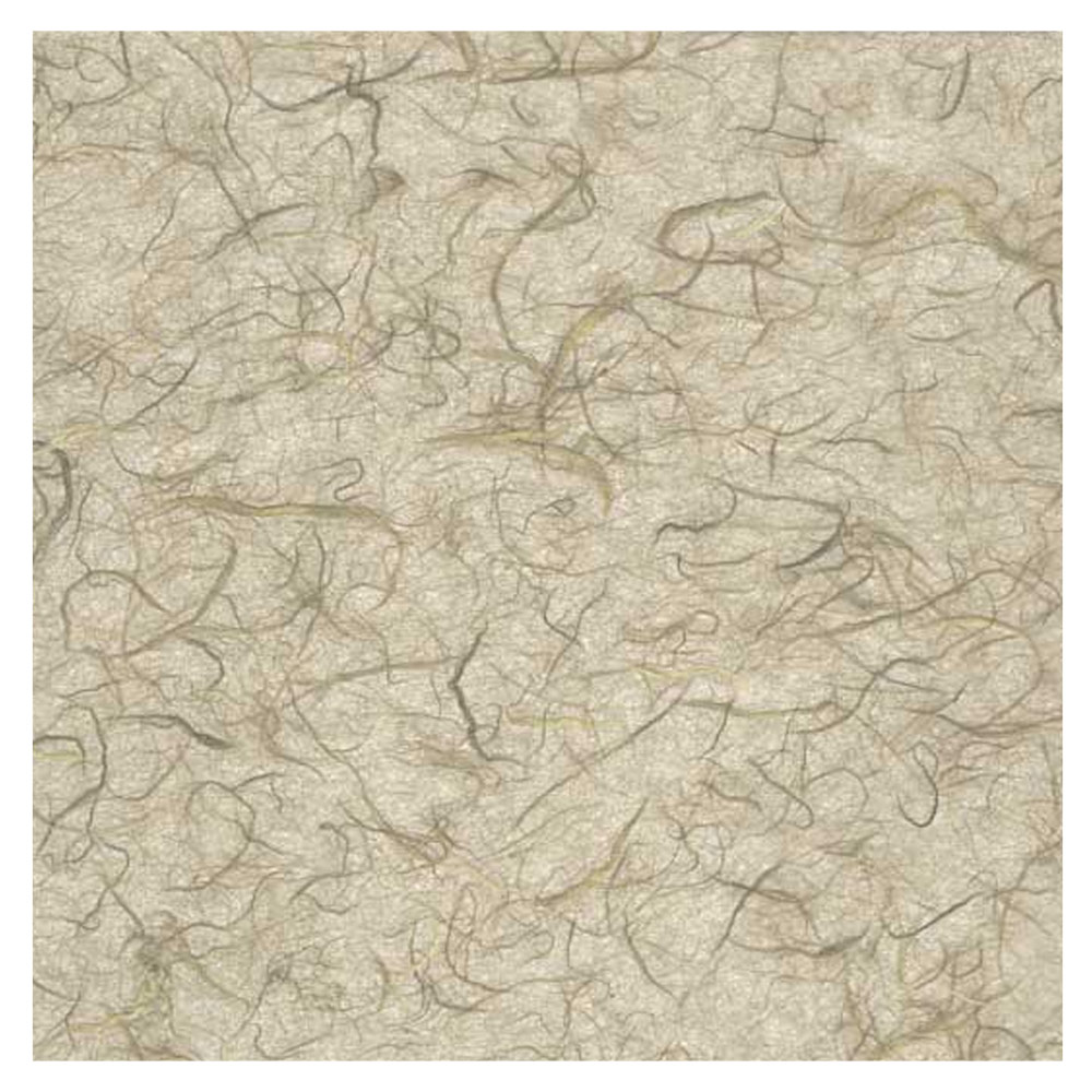 Black Ink Unryu Mulberry Paper 25"x37" Taupe