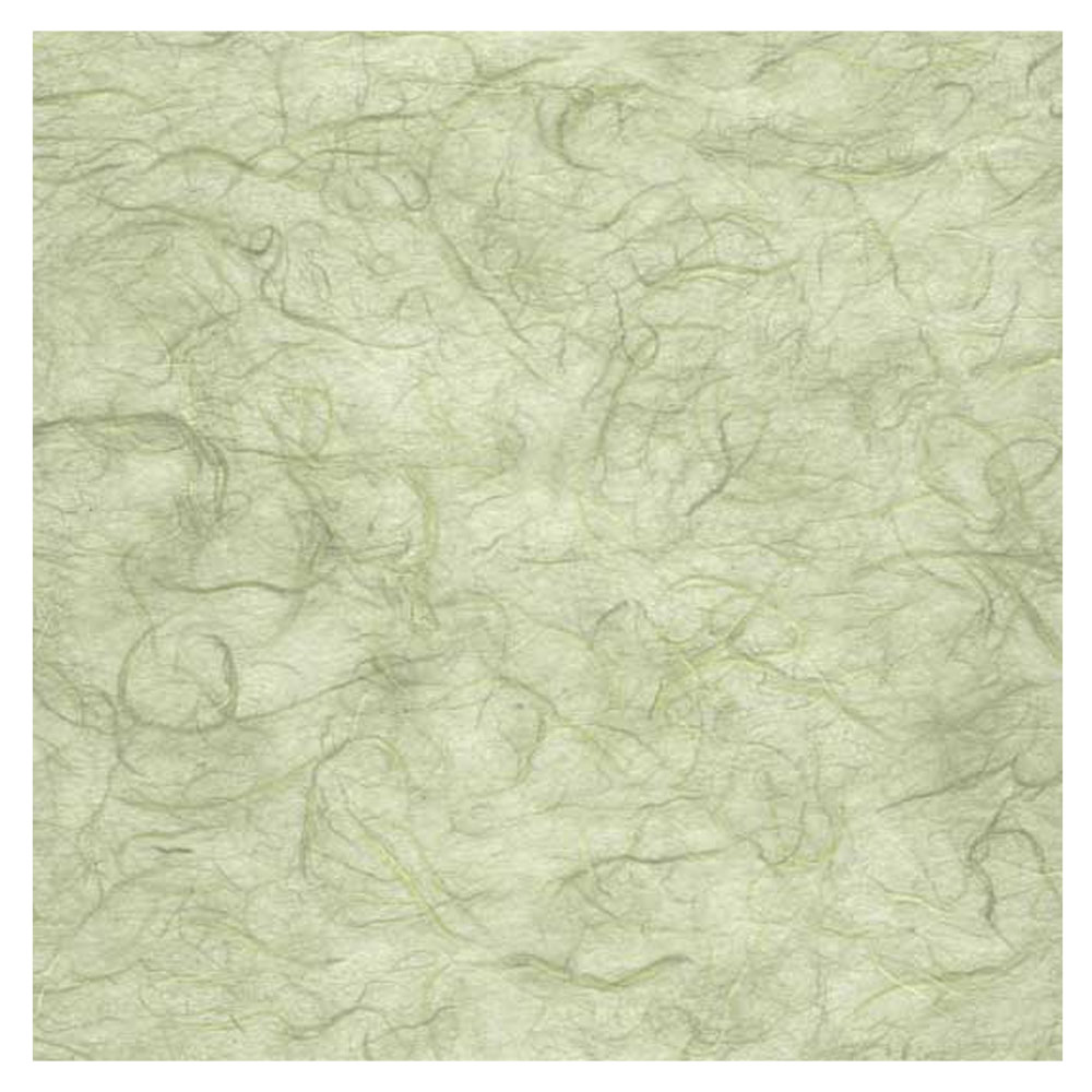 Black Ink Unryu Mulberry Paper 25"x37" Green Mist