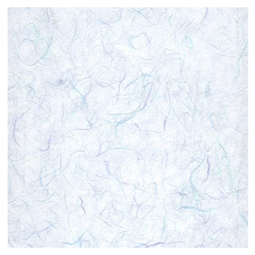 Black Ink Unryu Mulberry Paper 25"x37" Blue Chiffon
