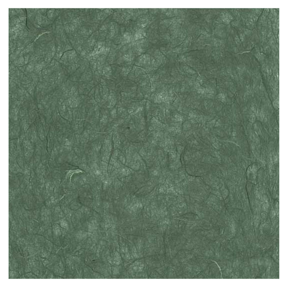 Black Ink Unryu Mulberry Paper 25"x37" Teal Green