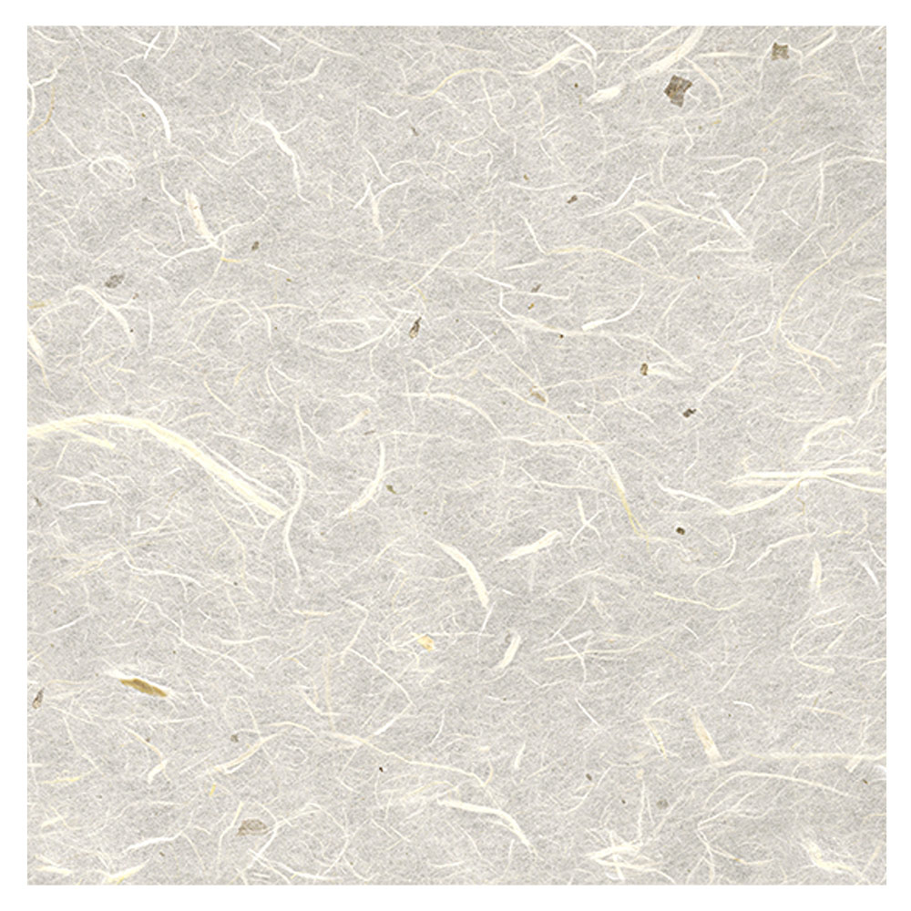 Black Ink Kozo & Chiri Unryu Paper 25"x37" White