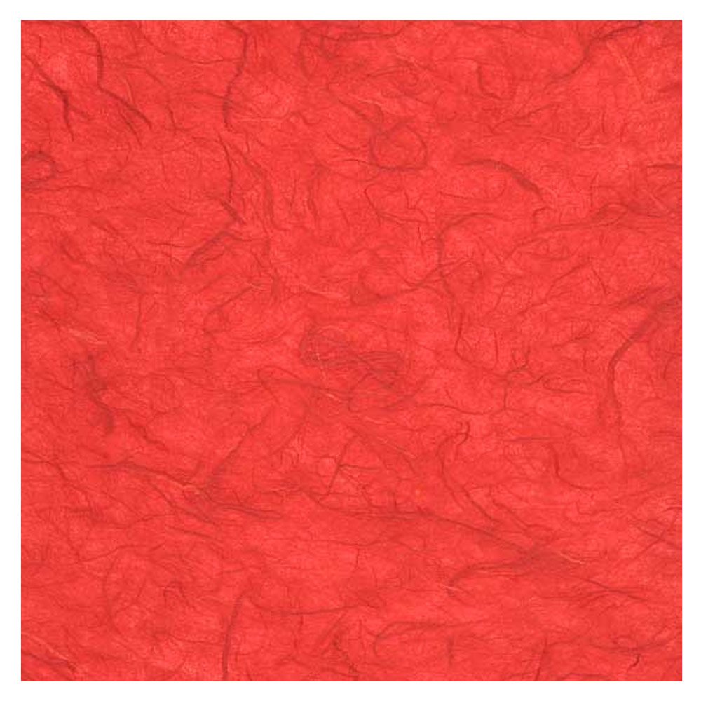 Black Ink Unryu Paper 25"x37" Red