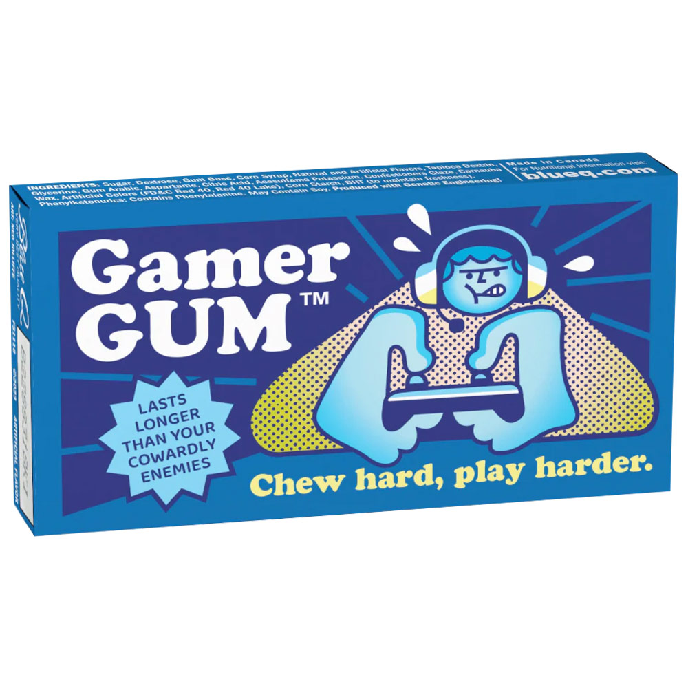 Blue Q Cinnamon Gum 8 Piece Gamer Gum