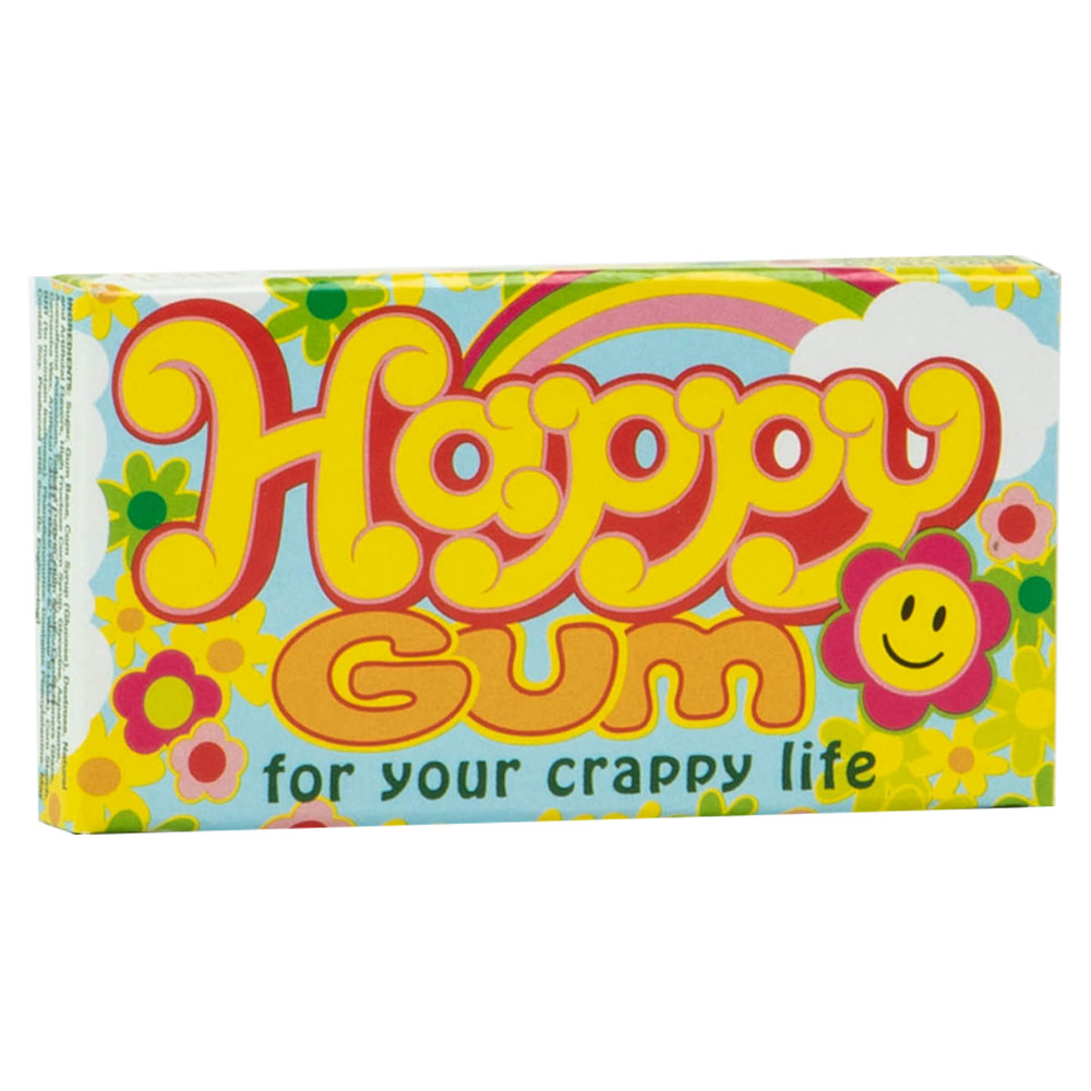 Blue Q Fruit Gum 8 Piece Happy Gum For Your Crappy Life