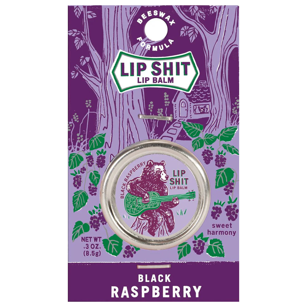 Blue Q Lip Shit Lip Balm 0.3oz Black Raspberry