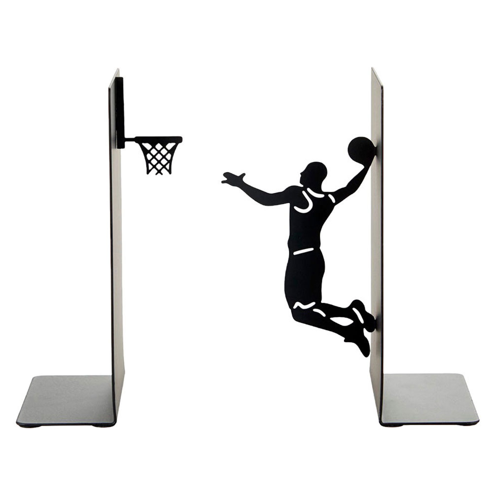 Balvi Bookend Black Metal Slam Dunk