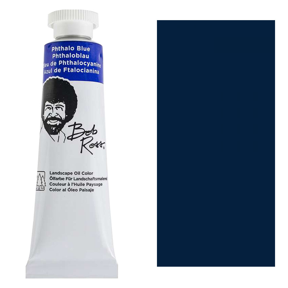 Bob Ross Colori Ad Olio Paesaggio – Phthalo Blue, Tubo 37ml & 200ml, Non Tossico