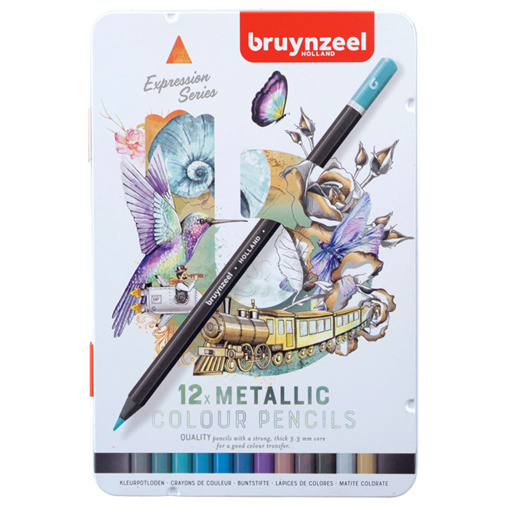 Bruynzeel Expression Metallic Color Pencil 12 Set