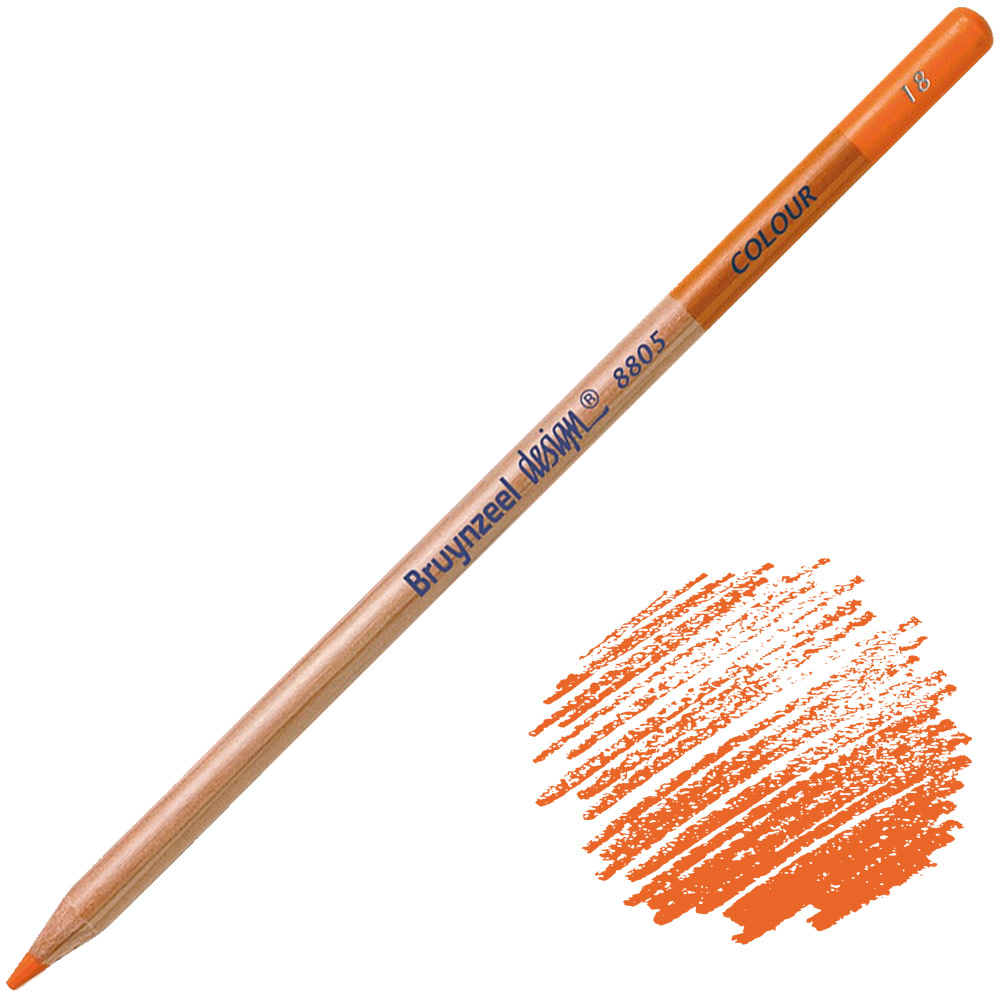 Bruynzeel Design Colour Pencil Permanent Orange 18