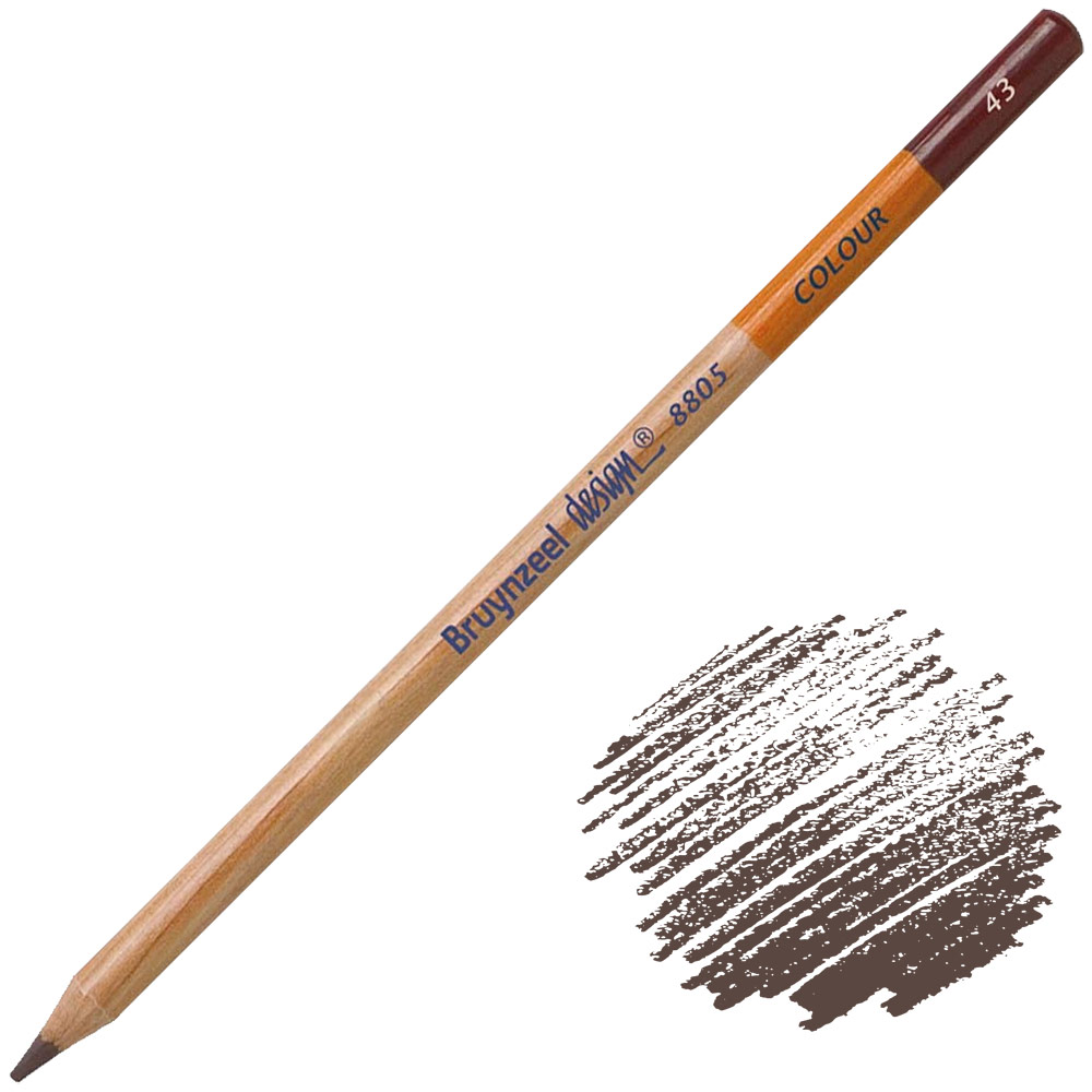 Bruynzeel Design Colour Pencil Dark Brown 43