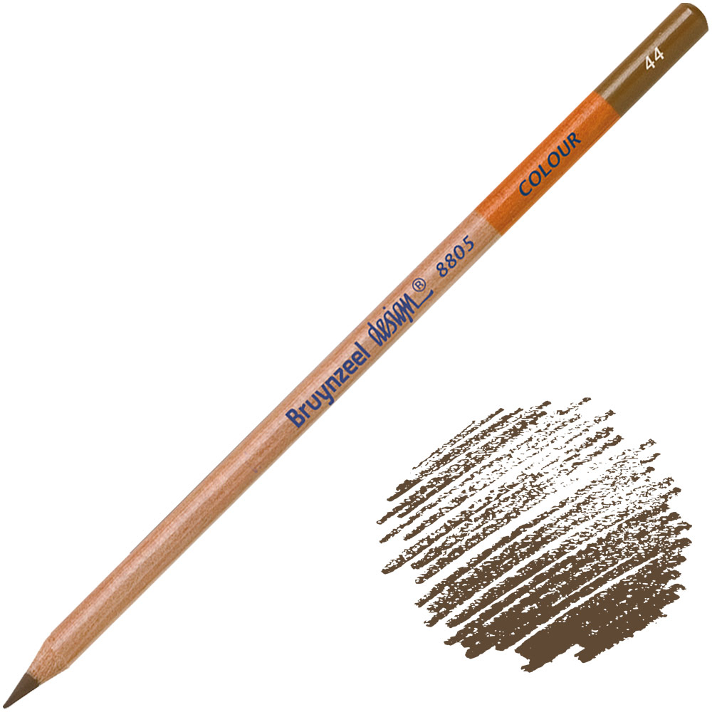 Bruynzeel Design Colour Pencil Mid Brown 44
