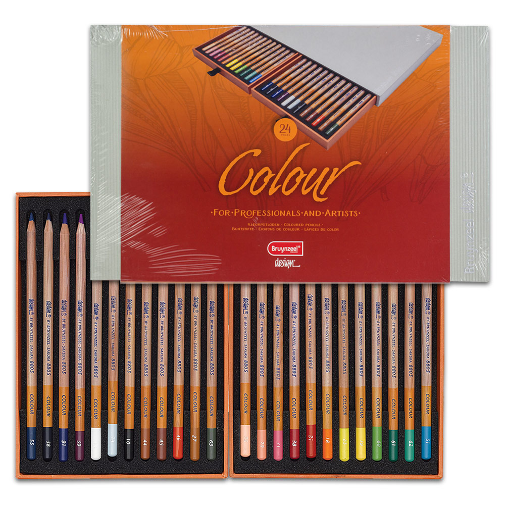 Bruynzeel Design Colour Pencil Box 24 Set