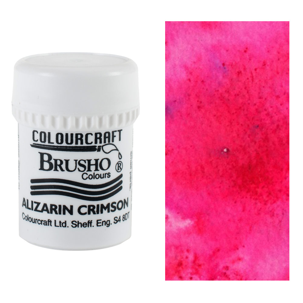 Colourcraft Brusho Crystal Colour 15g Alizarin Crimson