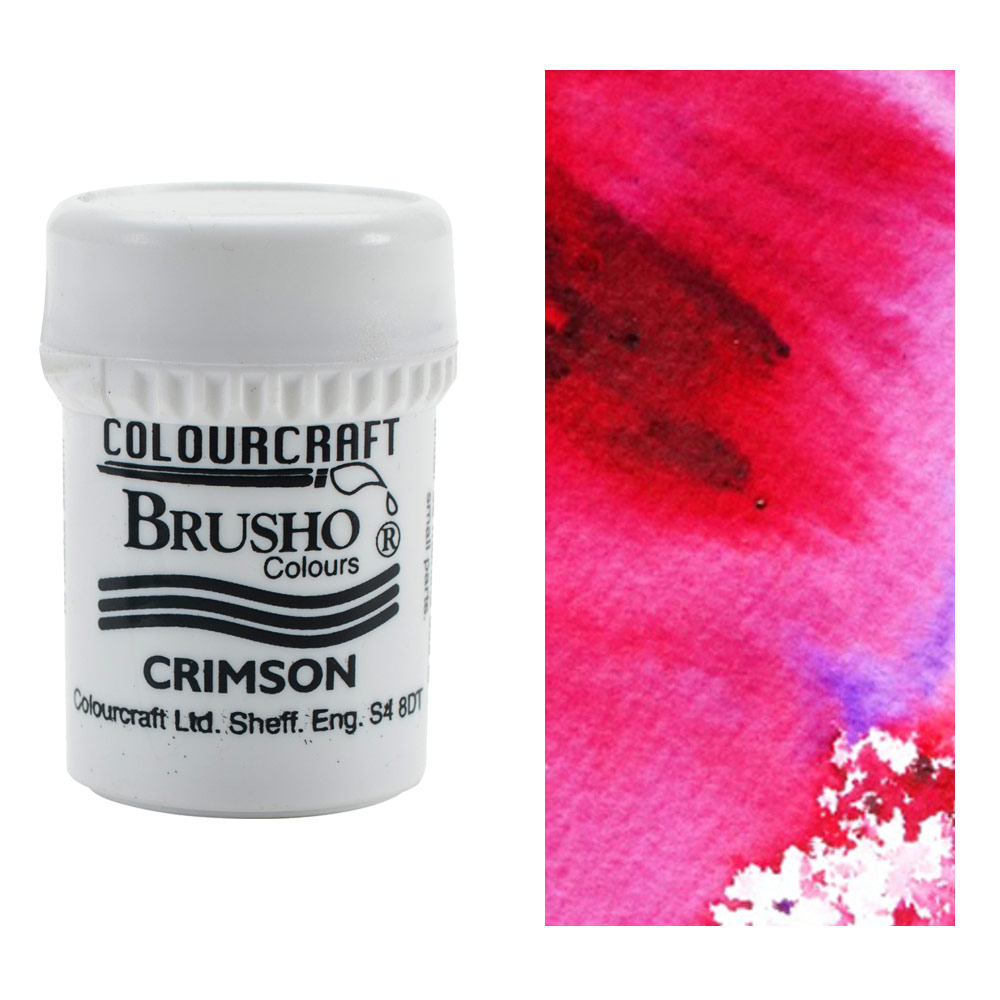 Colourcraft Brusho Crystal Colour 15g Crimson
