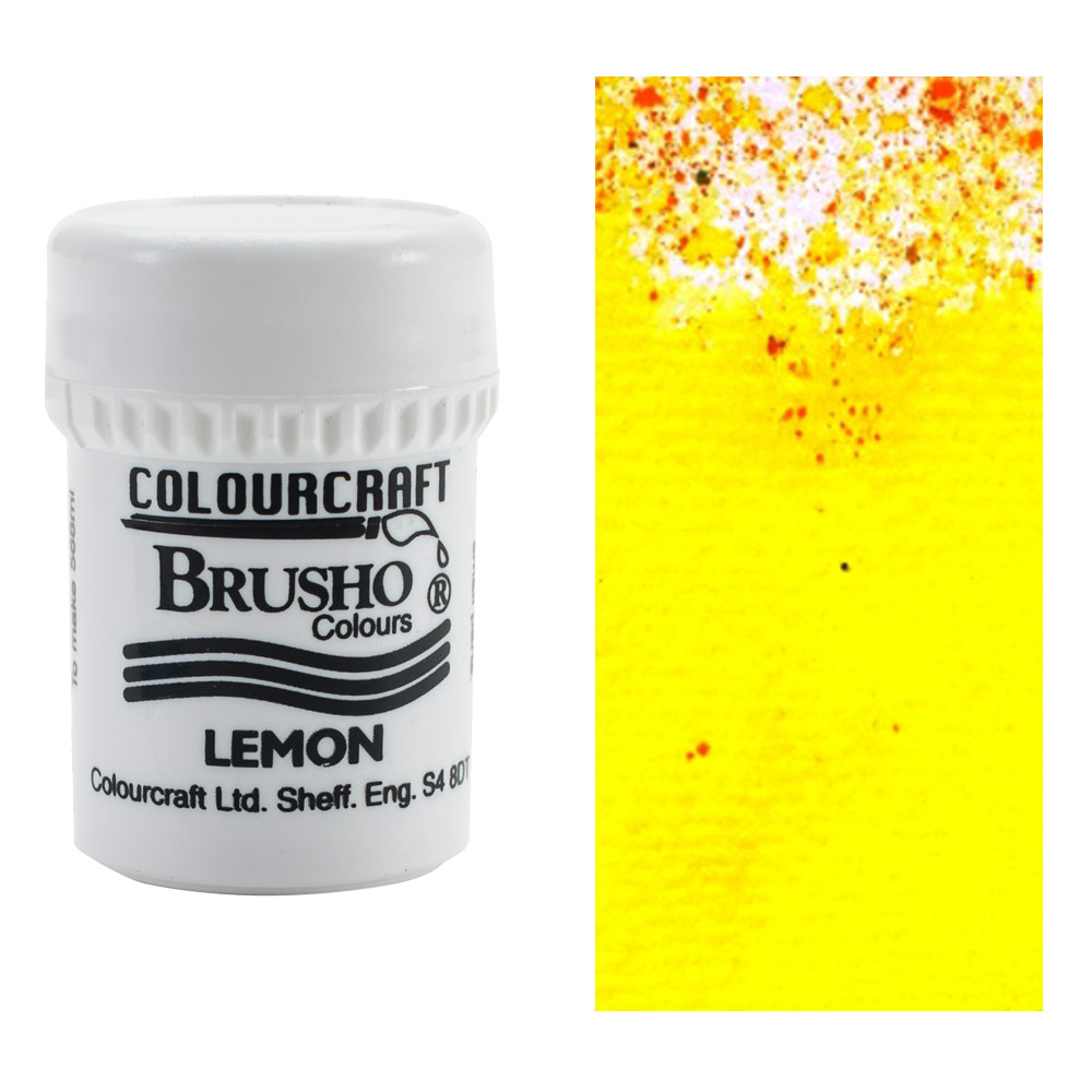 Colourcraft Brusho Crystal Colour 15g Lemon