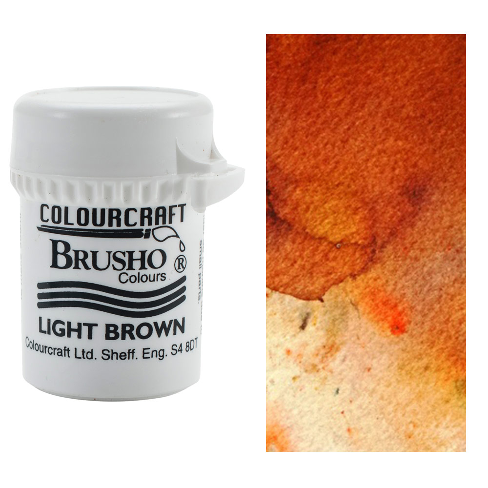 Colourcraft Brusho Crystal Colour 15g Light Brown