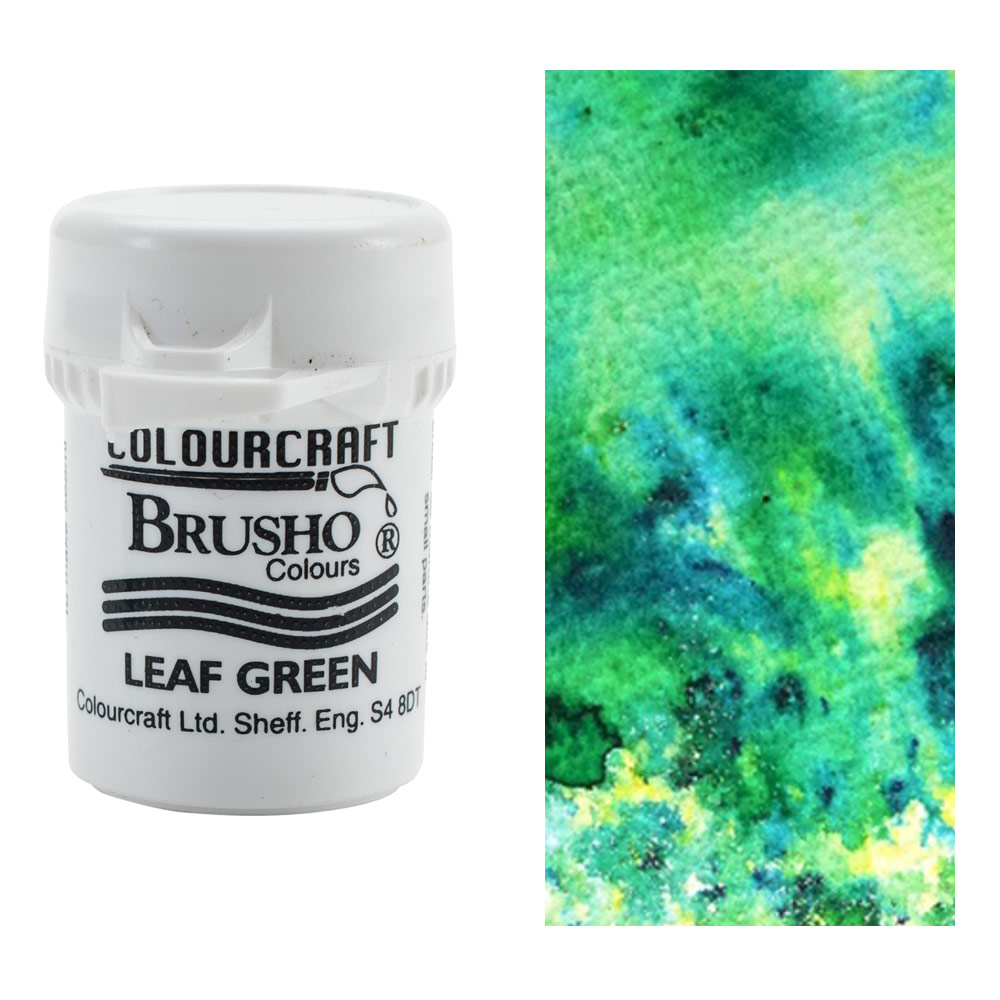 Colourcraft Brusho Crystal Colour 15g Leaf Green