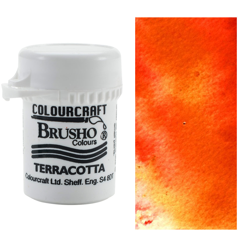 Colourcraft Brusho Crystal Colour 15g Terracotta