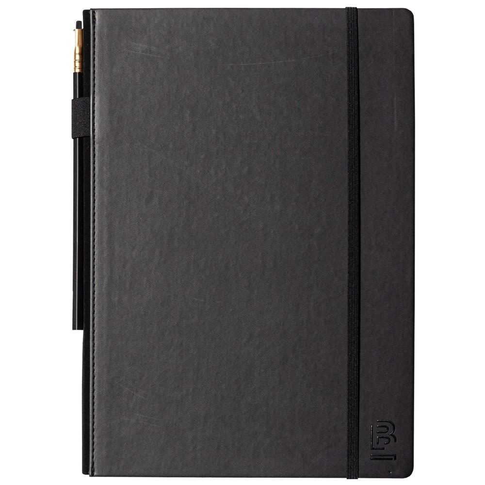 Blackwing A4 Slate Blank Notebook 160 Pages 8.27"x11.69" Matte Black