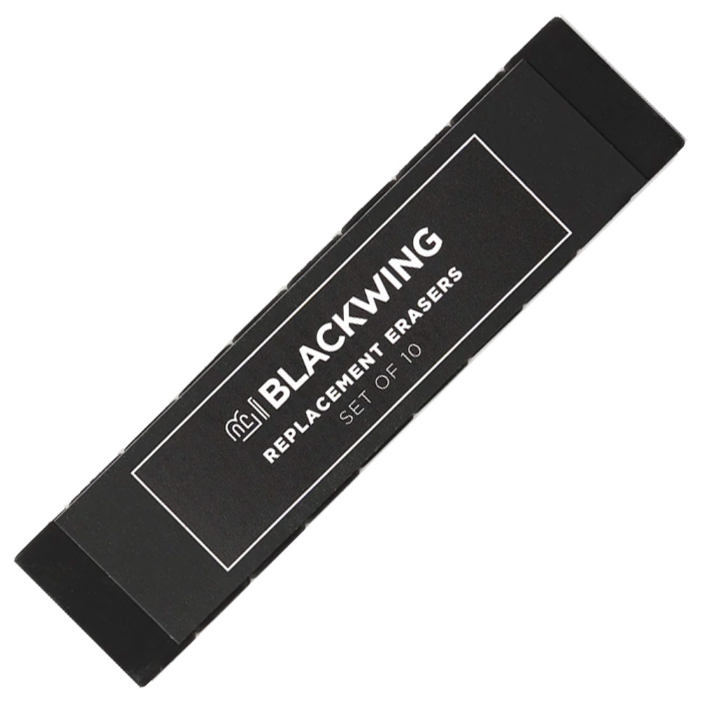 Blackwing Pencil Replacement Erasers 10 Set Black