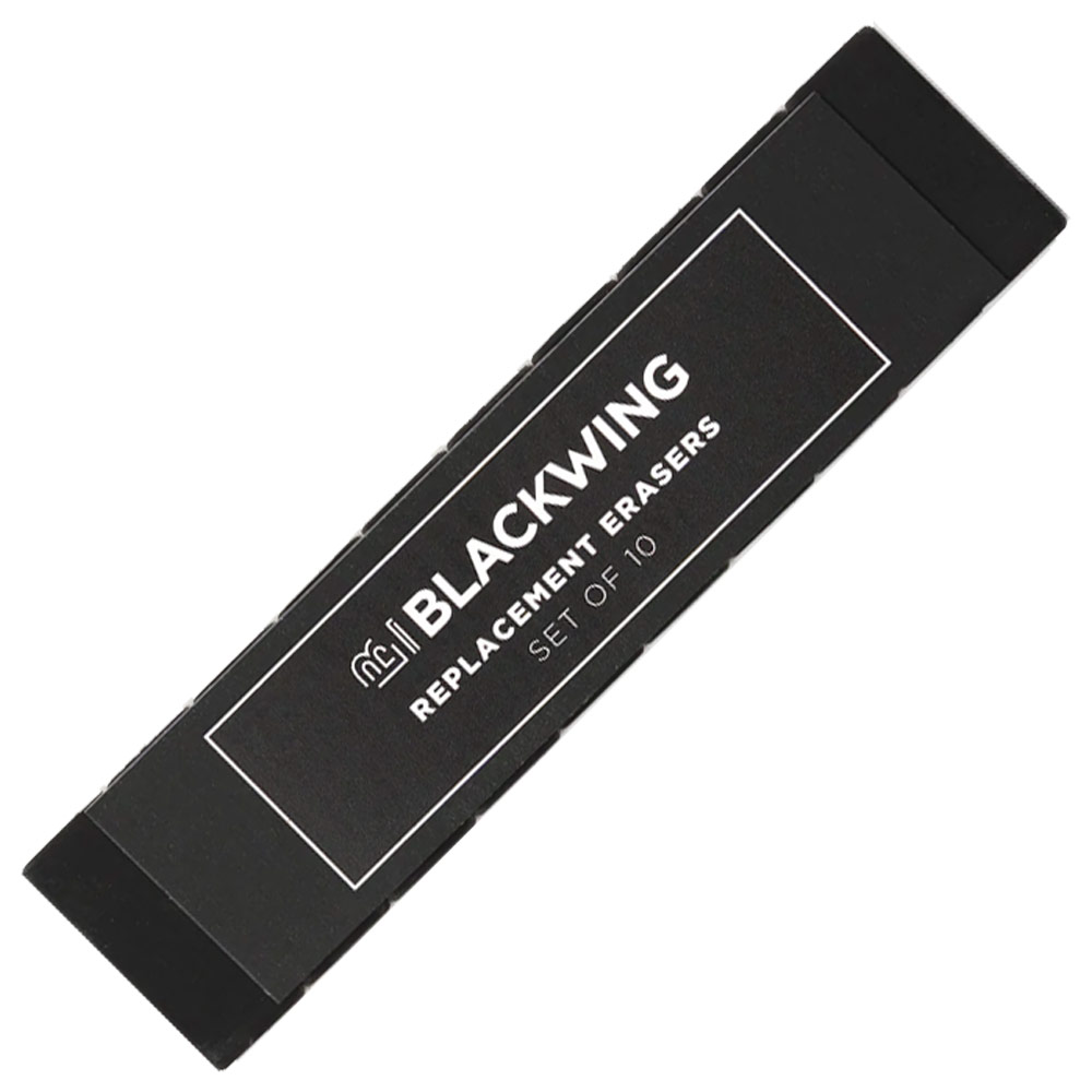 Blackwing Replacement Erasers 10 Set Black