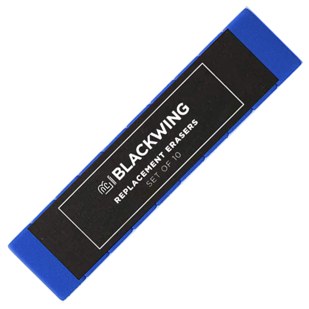 Blackwing Pencil Replacement Erasers 10 Set Blue
