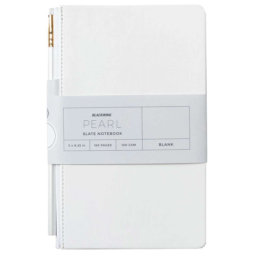 Blackwing A5 Slate Blank Notebook 160 Pages 5.8"x8.3" Pearl