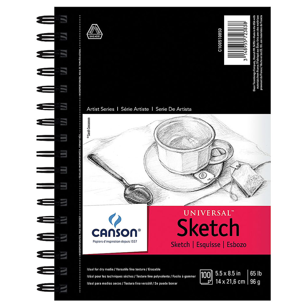 Canson Artist Series Universal Sketch Sketchbook 5.5"x8.5"