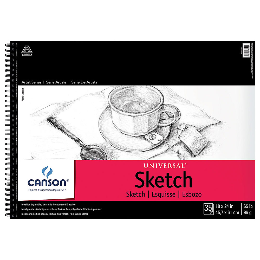 Canson Artist Series Universal Sketch Sketchbook 18"x24"