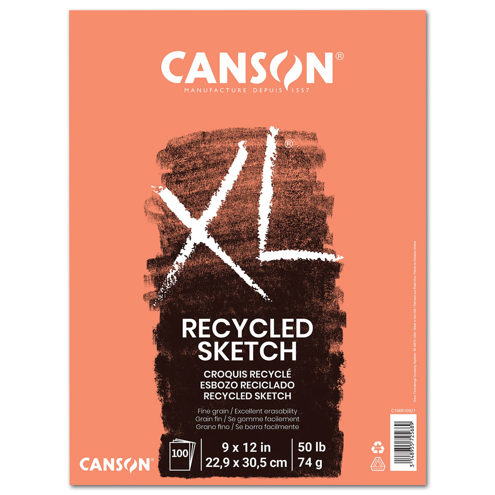 Canson XL Recycled Sketch Paper Pad 9"x12"