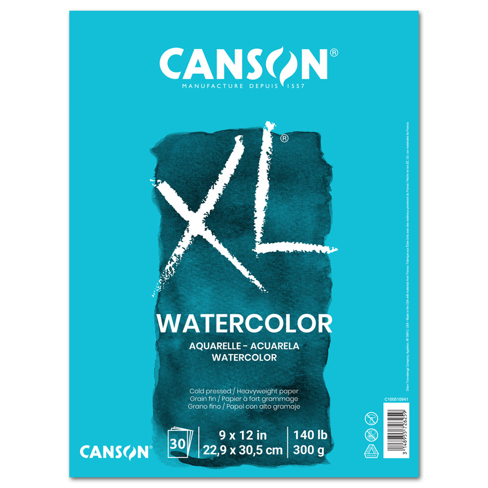 Canson Watercolor Pad XL - 9" x 12"
