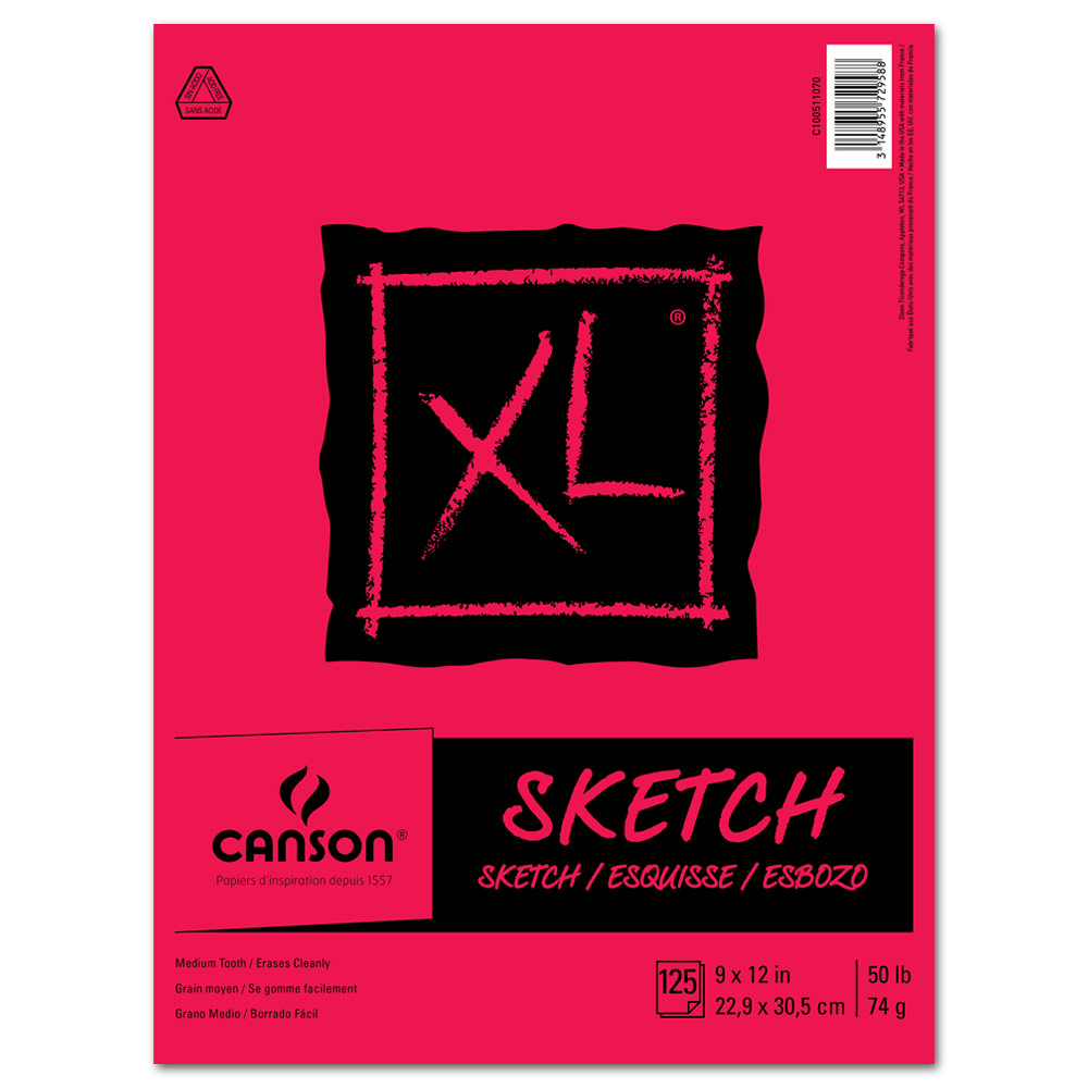 Premium Sketch Pad 9in x 12in (Styles May Vary)