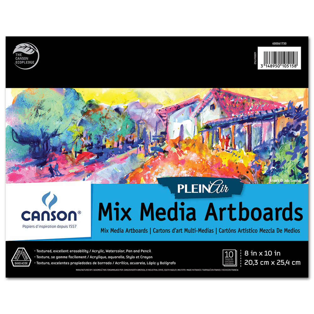 Canson Plein Air Mix Media Artboard Pad - 8x10