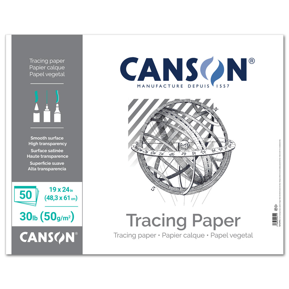 Canson Artist Series Tracing Paper Pad 50 Sheets 19"x24"