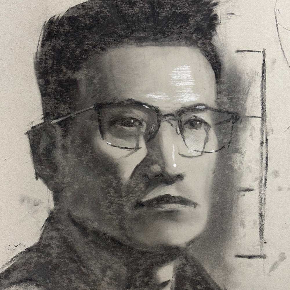 Charcoal Portraits from a Model with Andrew Cortez 9/20