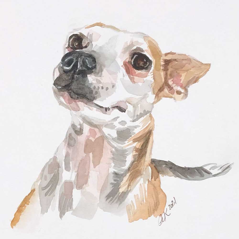 In the Studio: Watercolor Pet Portraits with Anne Kupillas 3/21