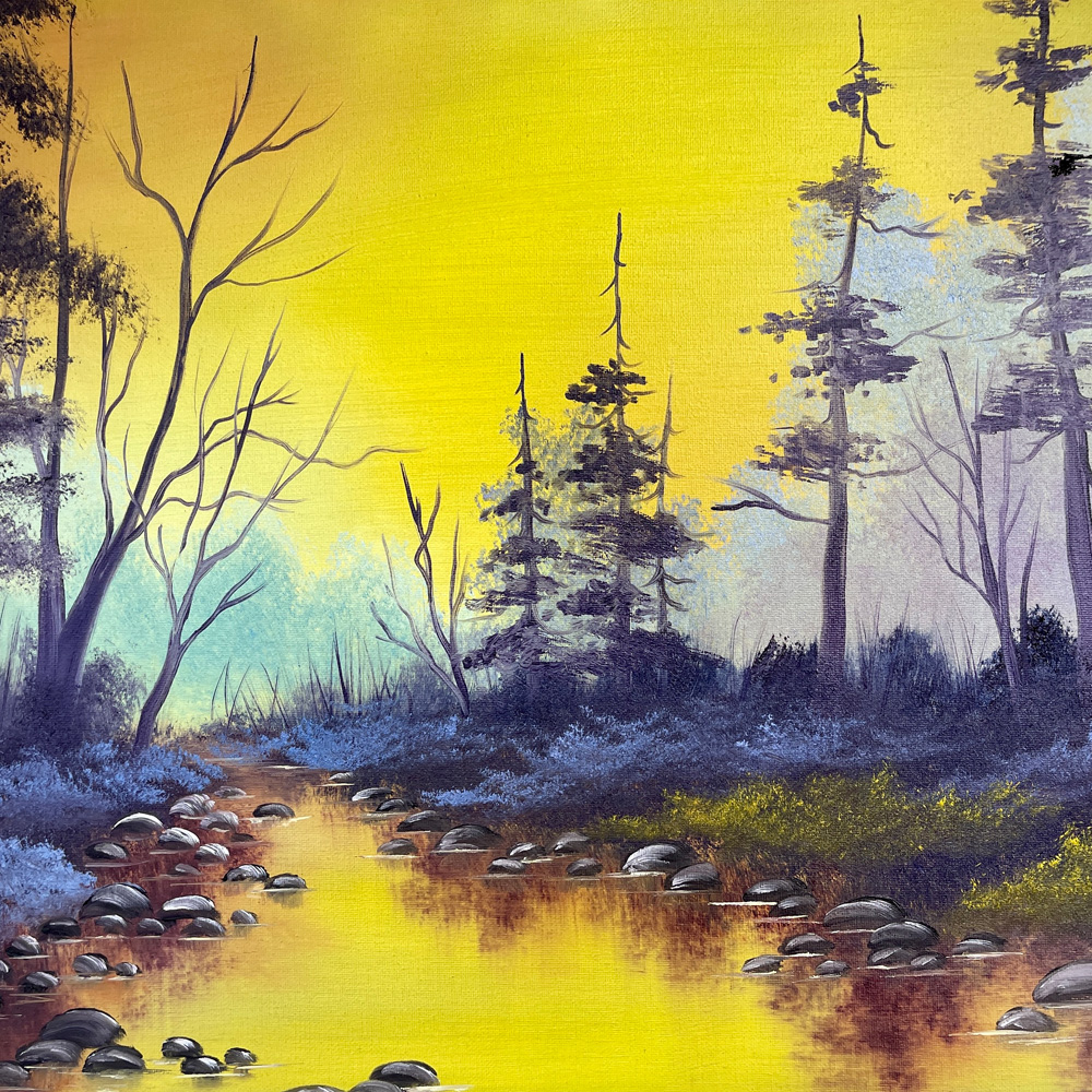 In the Studio: Joy of Painting Landscapes with @amandaruthart Sunday 4/2