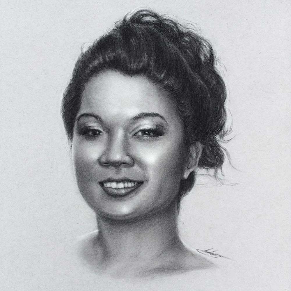 Charcoal Portraits from a Photo with Andrew Cortez 7/20