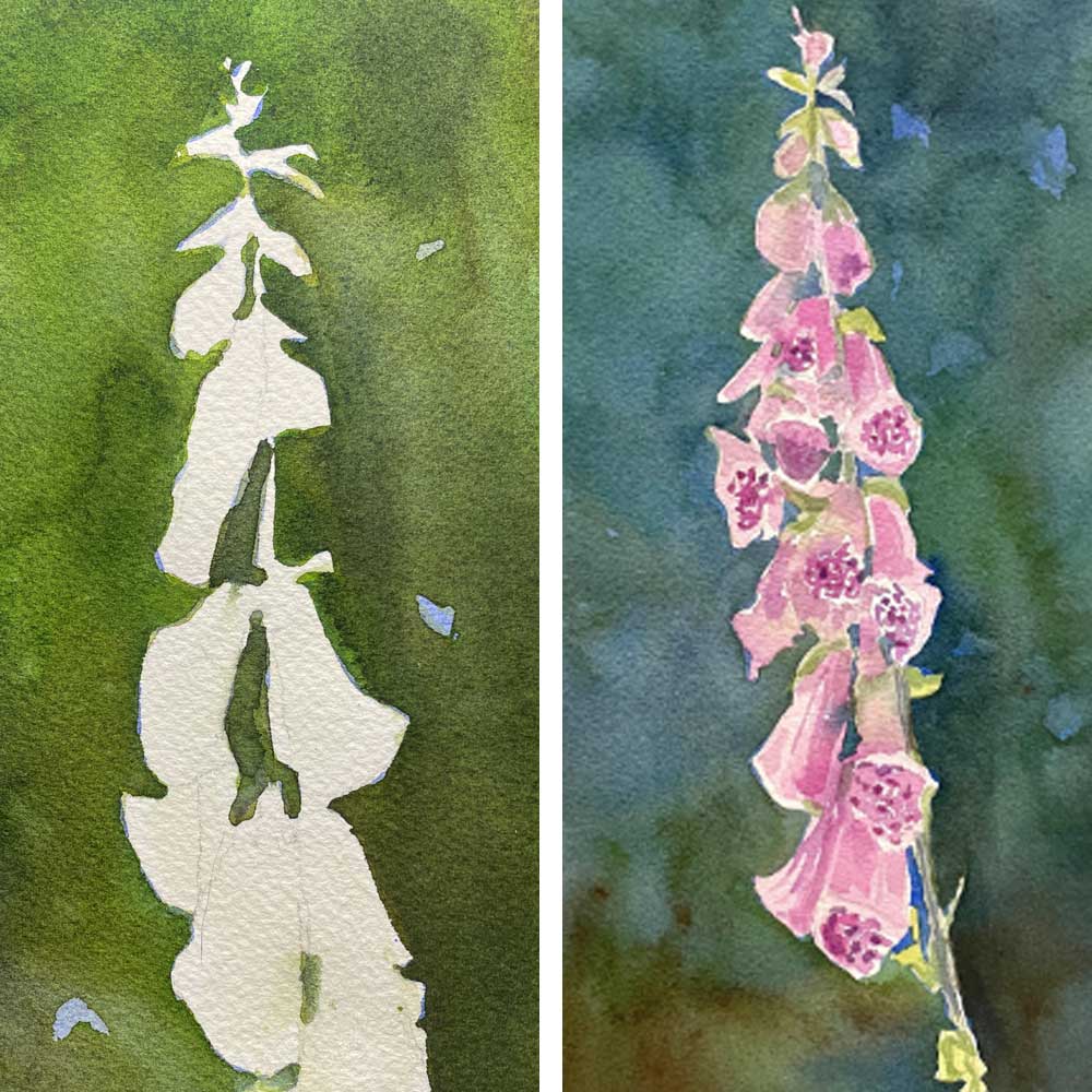 Paint a Foxglove in Watercolor with Anne Kupillas 3/14