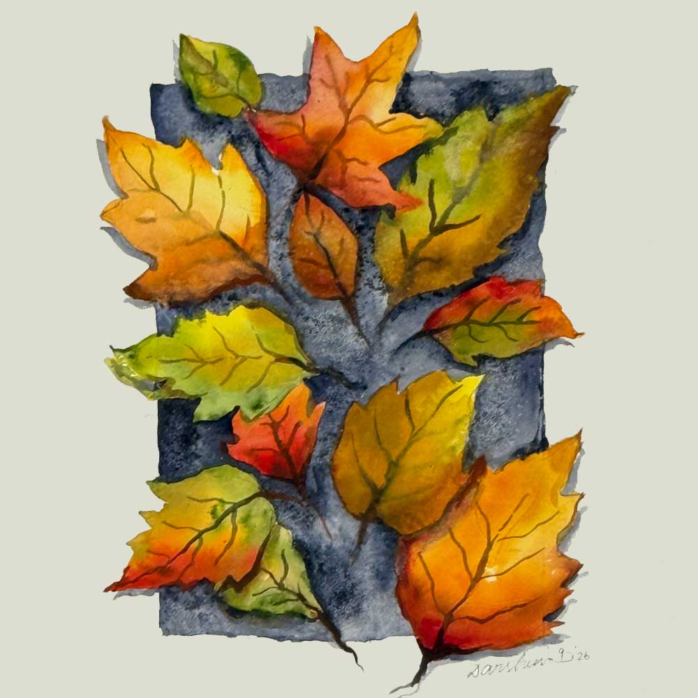 Fall Leaves in Watercolor with Darshini Aithal 11/1