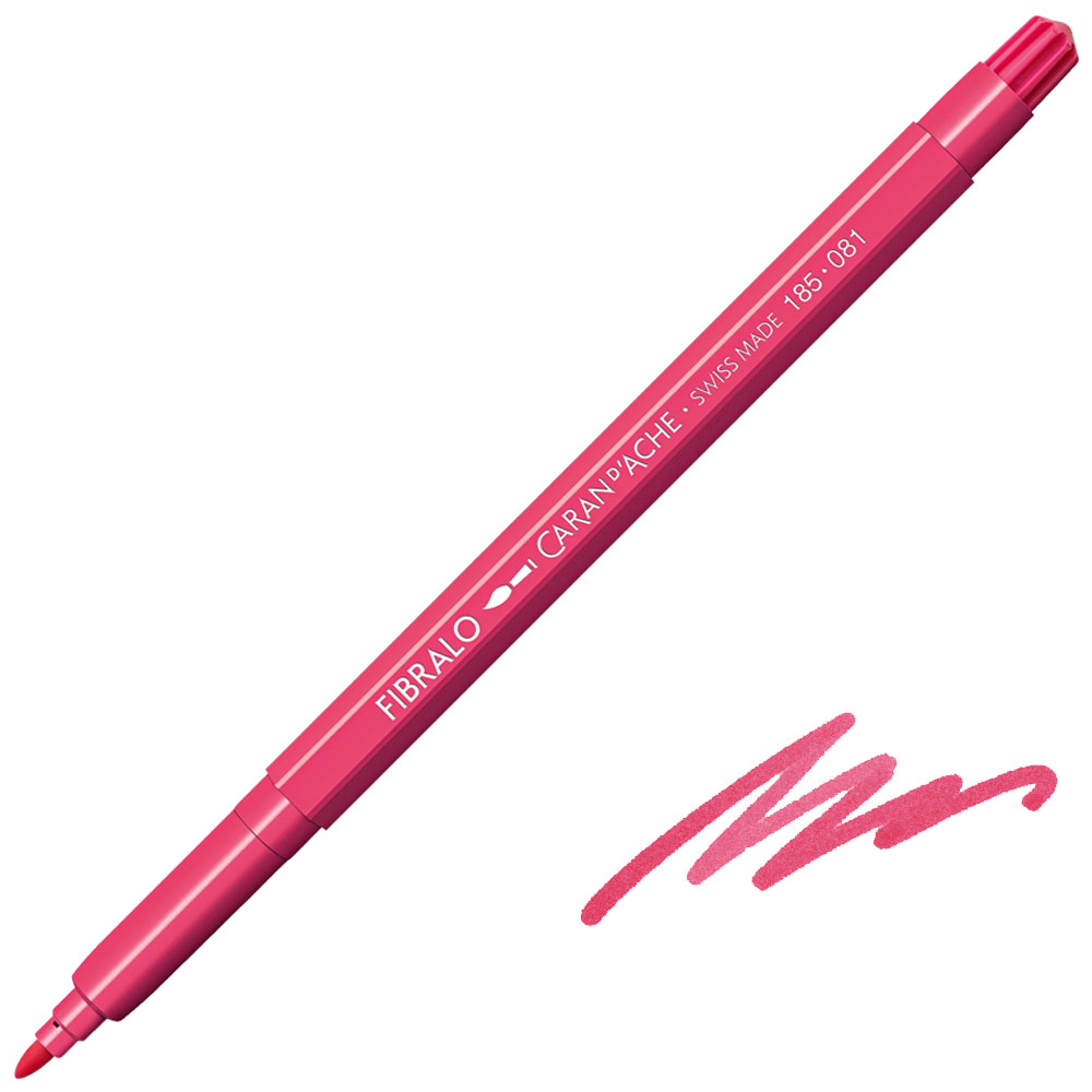 Caran d'Ache Fibralo Fibre Tip Pen 081 Pink