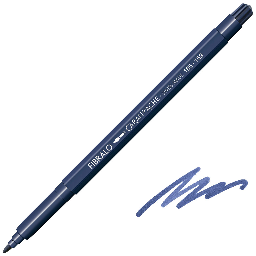 Caran d'Ache Fibralo Fibre Tip Pen 159 Prussian Blue