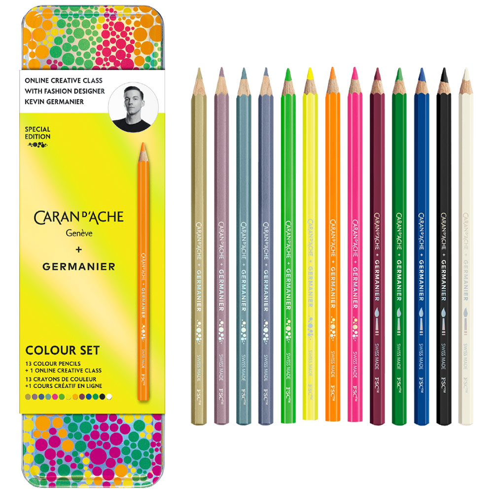 Caran d'Ache Limited Edition Germanier Water Soluble Pencil 13 Set Assorted