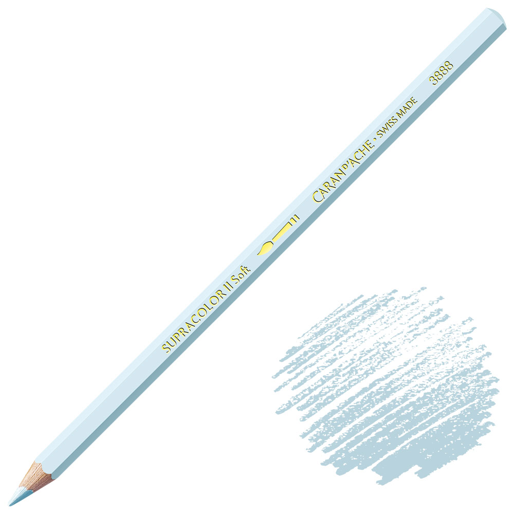 Caran d'Ache Supracolor Soft Aquarelle Color Pencil Silver Grey