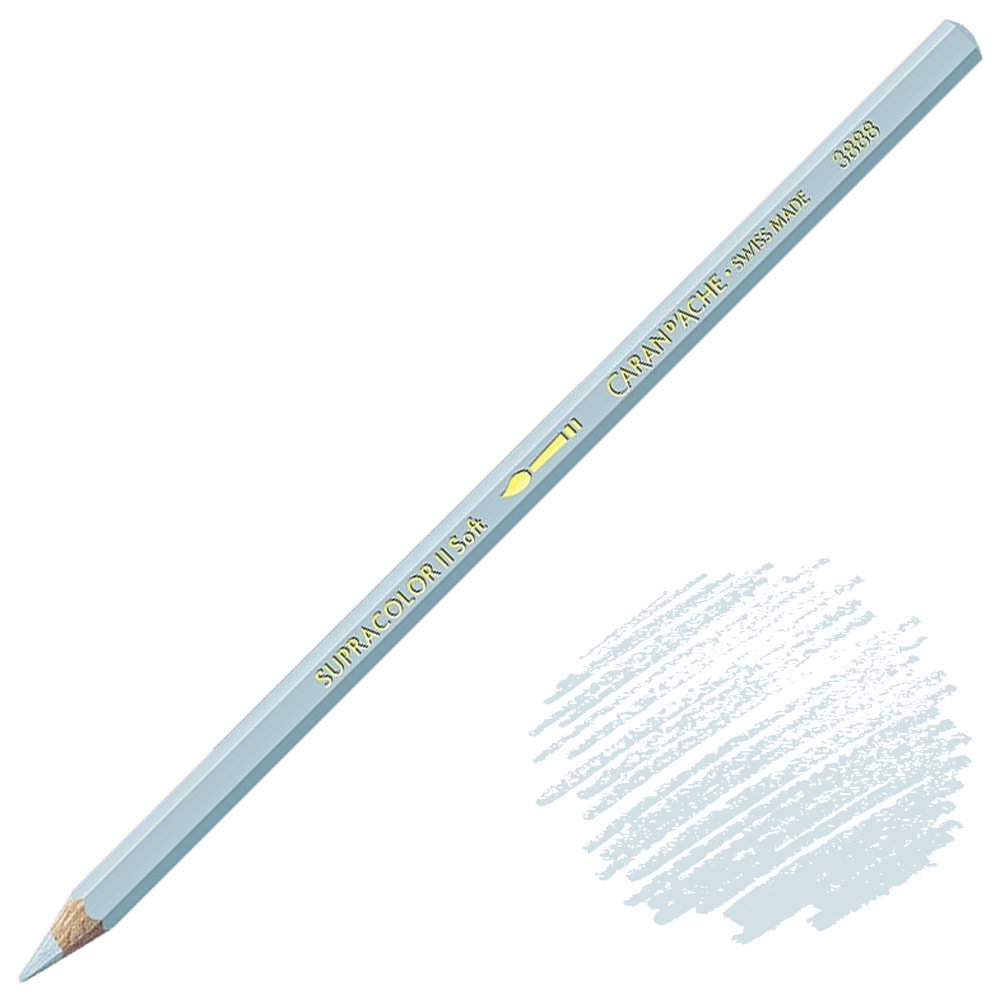 Caran d'Ache Supracolor Soft Aquarelle Color Pencil Steel Grey
