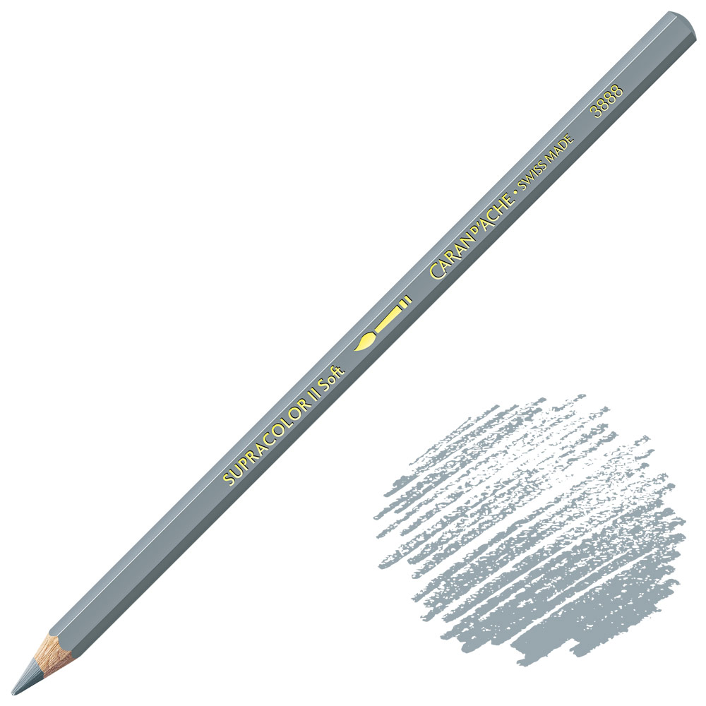 Caran d'Ache Supracolor Soft Aquarelle Color Pencil Grey